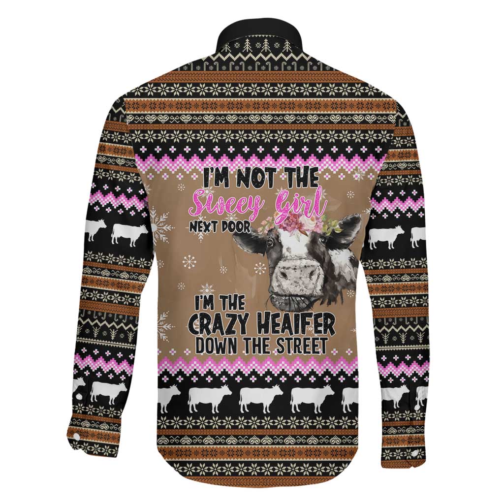 The Crazy Heifer Christmas Family Matching Mermaid Dress and Hawaiian Shirt Xmas Holiday Patterns - Wonder Print Shop