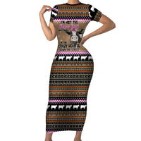 The Crazy Heifer Christmas Family Matching Short Sleeve Bodycon Dress and Hawaiian Shirt Xmas Holiday Patterns - Wonder Print Shop