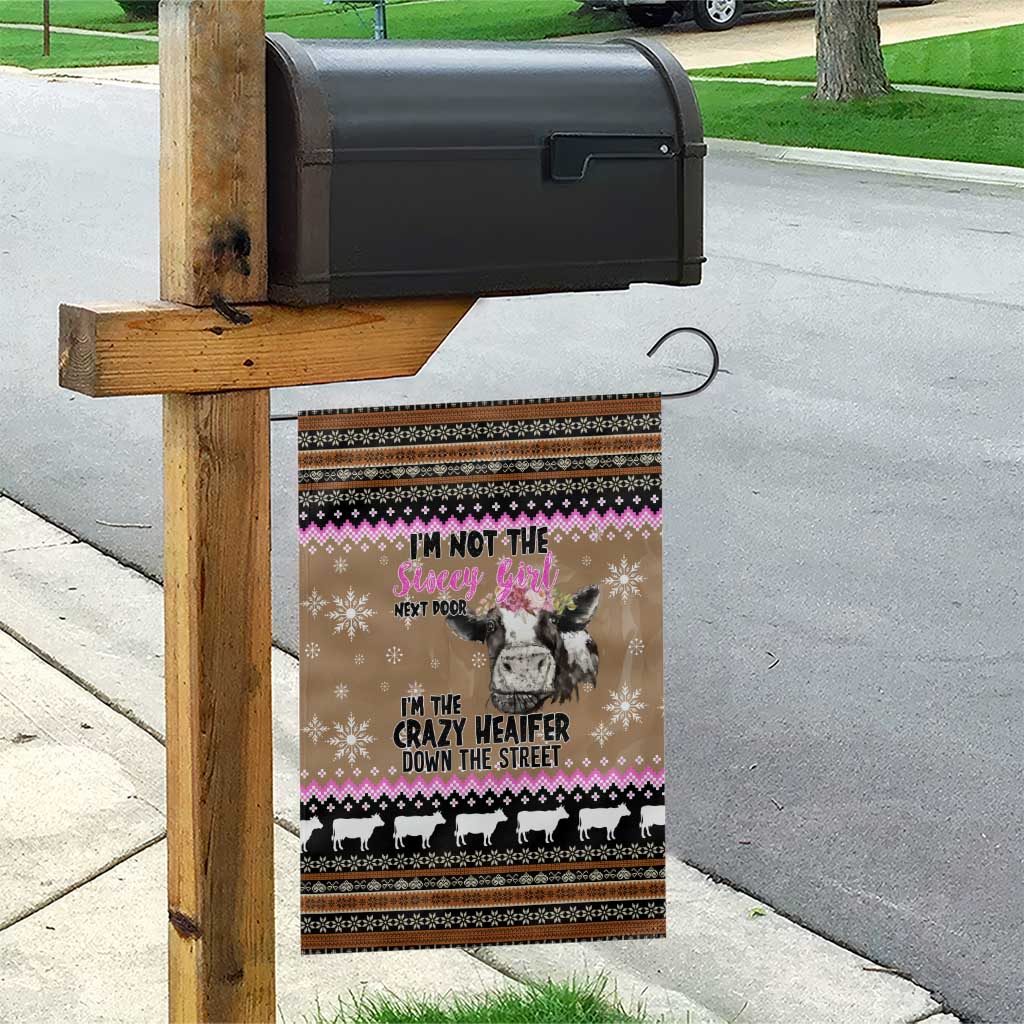 The Crazy Heifer Christmas Garden Flag Xmas Holiday Patterns - Wonder Print Shop