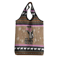 The Crazy Heifer Christmas Grocery Bag Xmas Holiday Patterns - Wonder Print Shop