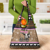 The Crazy Heifer Christmas Grocery Bag Xmas Holiday Patterns - Wonder Print Shop