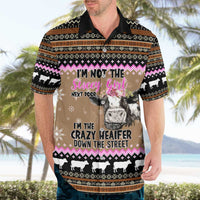The Crazy Heifer Christmas Hawaiian Shirt Xmas Holiday Patterns - Wonder Print Shop