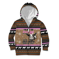 The Crazy Heifer Christmas Kid Hoodie Xmas Holiday Patterns - Wonder Print Shop