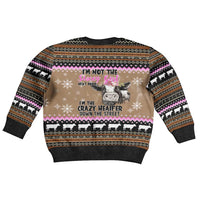 The Crazy Heifer Christmas Kid Ugly Christmas Sweater Xmas Holiday Patterns - Wonder Print Shop