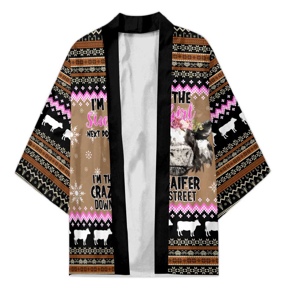 The Crazy Heifer Christmas Kimono Xmas Holiday Patterns - Wonder Print Shop