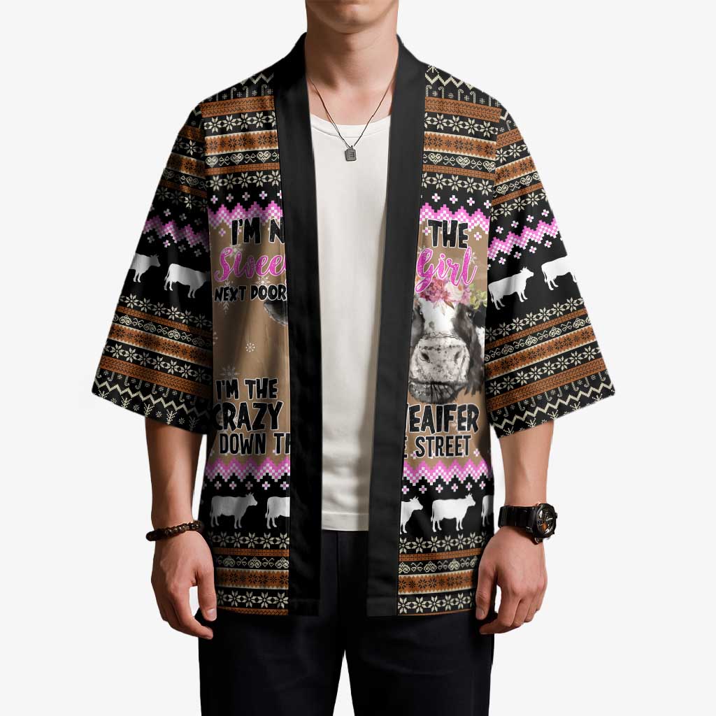 The Crazy Heifer Christmas Kimono Xmas Holiday Patterns - Wonder Print Shop