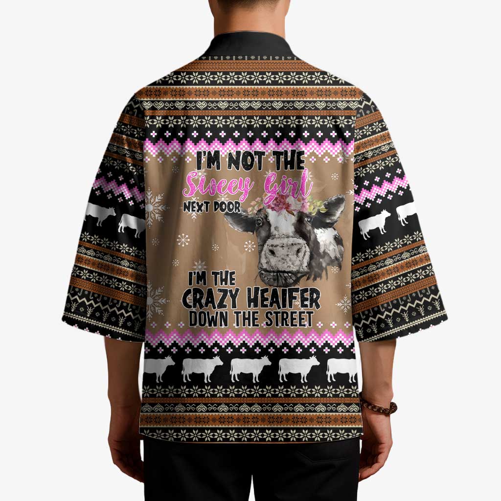 The Crazy Heifer Christmas Kimono Xmas Holiday Patterns - Wonder Print Shop