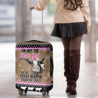 The Crazy Heifer Christmas Luggage Cover Xmas Holiday Patterns - Wonder Print Shop