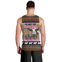 The Crazy Heifer Christmas Men Tank Top Xmas Holiday Patterns - Wonder Print Shop