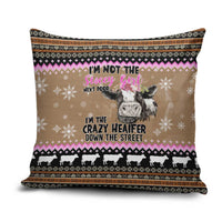 The Crazy Heifer Christmas Pillow Cover Xmas Holiday Patterns - Wonder Print Shop