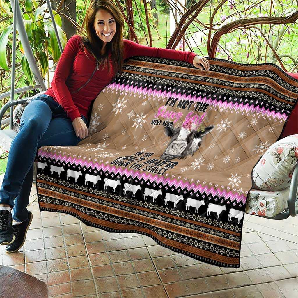 The Crazy Heifer Christmas Quilt Xmas Holiday Patterns - Wonder Print Shop