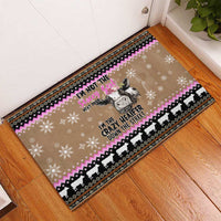 The Crazy Heifer Christmas Rubber Doormat Xmas Holiday Patterns - Wonder Print Shop