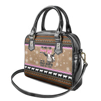 The Crazy Heifer Christmas Shoulder Handbag Xmas Holiday Patterns - Wonder Print Shop