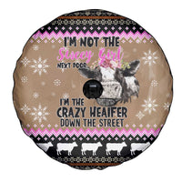 The Crazy Heifer Christmas Spare Tire Cover Xmas Holiday Patterns - Wonder Print Shop