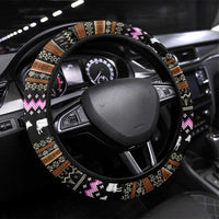 The Crazy Heifer Christmas Steering Wheel Cover Xmas Holiday Patterns - Wonder Print Shop