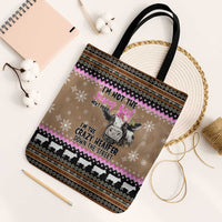 The Crazy Heifer Christmas Tote Bag Xmas Holiday Patterns - Wonder Print Shop