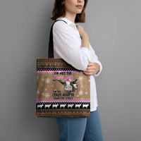 The Crazy Heifer Christmas Tote Bag Xmas Holiday Patterns - Wonder Print Shop