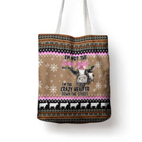 The Crazy Heifer Christmas Tote Bag Xmas Holiday Patterns - Wonder Print Shop