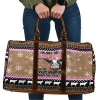 The Crazy Heifer Christmas Travel Bag Xmas Holiday Patterns - Wonder Print Shop