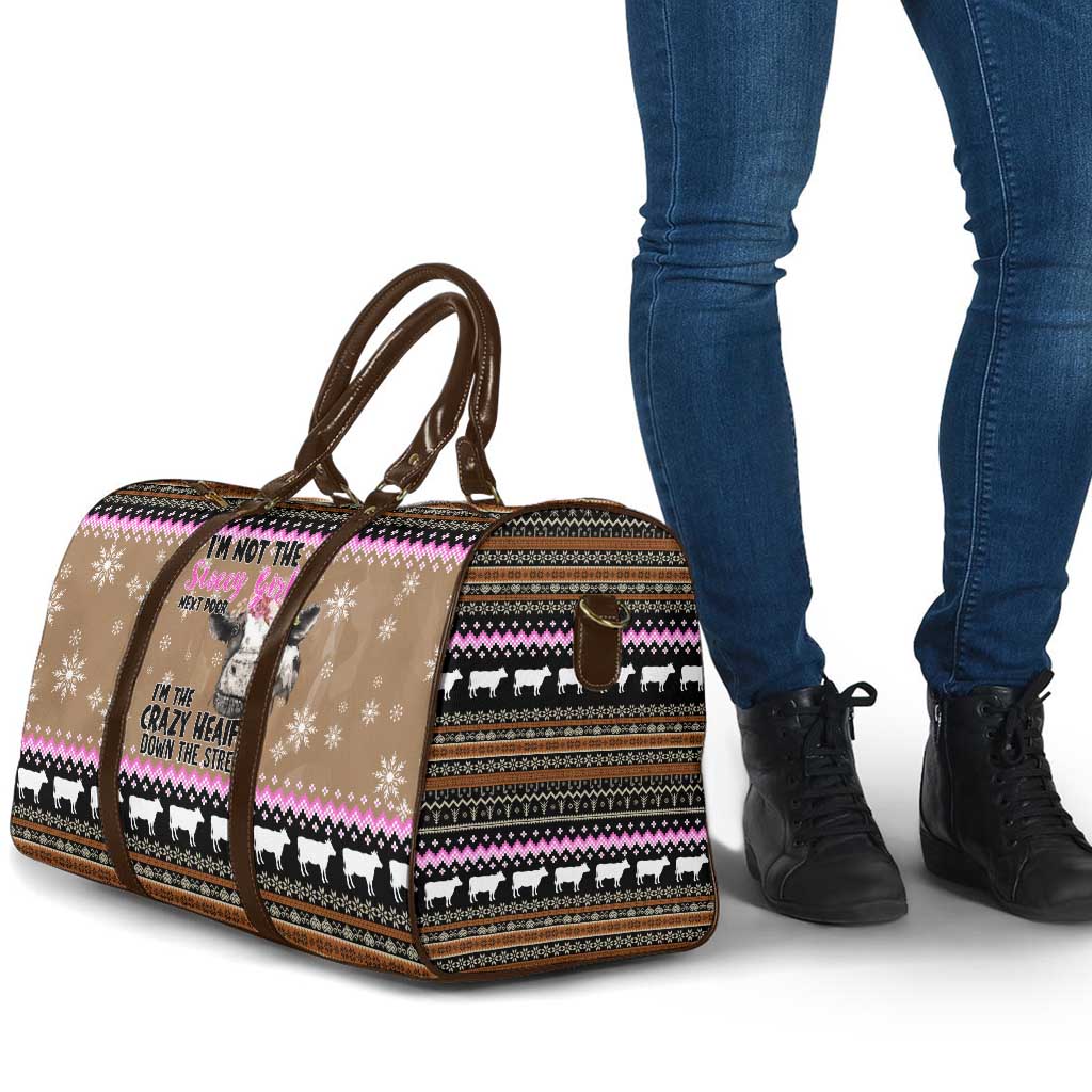 The Crazy Heifer Christmas Travel Bag Xmas Holiday Patterns - Wonder Print Shop
