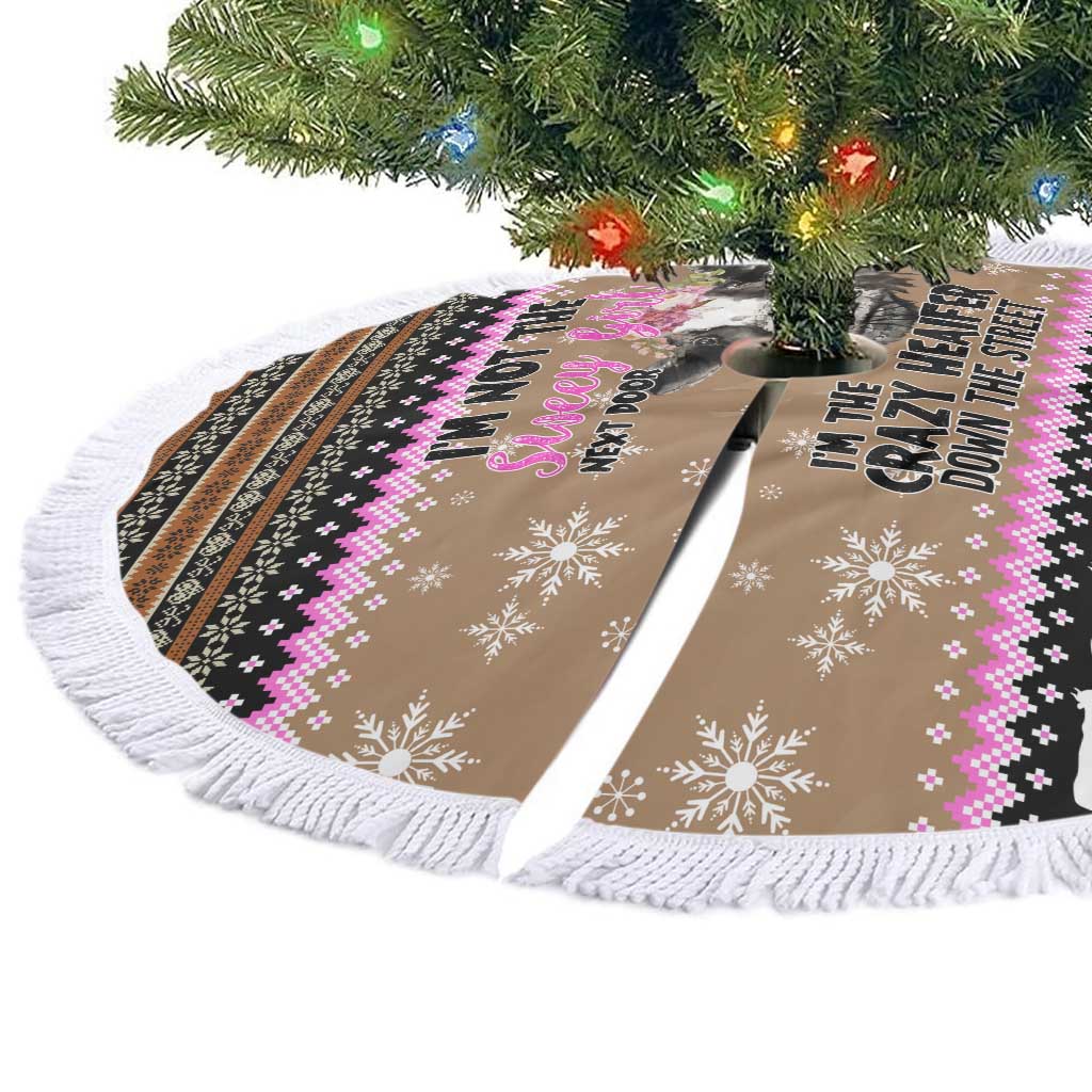 The Crazy Heifer Christmas Tree Skirt Xmas Holiday Patterns - Wonder Print Shop