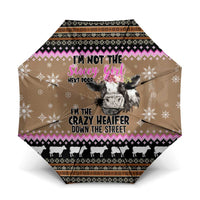 The Crazy Heifer Christmas Umbrella Xmas Holiday Patterns - Wonder Print Shop