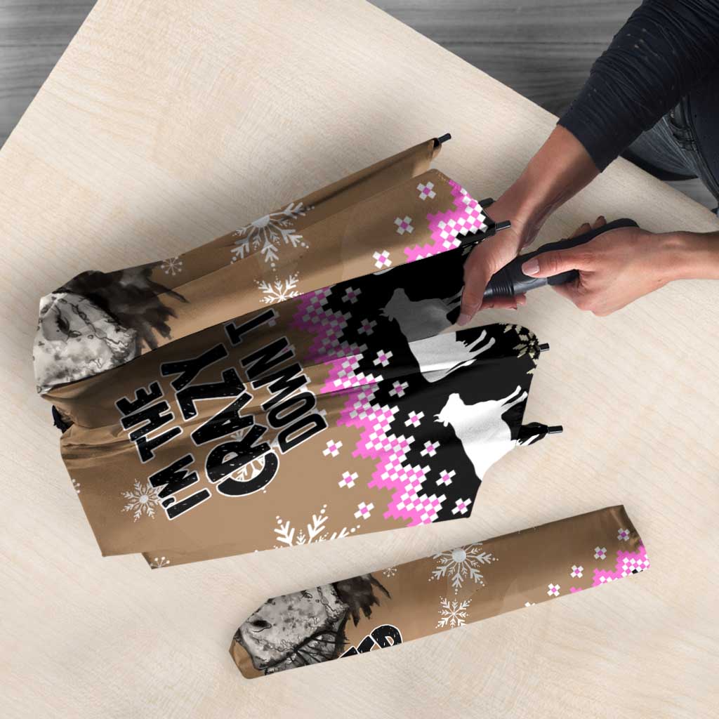 The Crazy Heifer Christmas Umbrella Xmas Holiday Patterns - Wonder Print Shop
