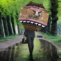 The Crazy Heifer Christmas Umbrella Xmas Holiday Patterns - Wonder Print Shop
