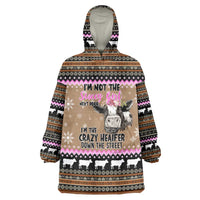 The Crazy Heifer Christmas Wearable Blanket Hoodie Xmas Holiday Patterns - Wonder Print Shop