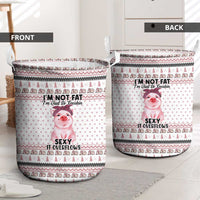 Pig Overflows Christmas Laundry Basket Xmas Holiday Patterns - Wonder Print Shop