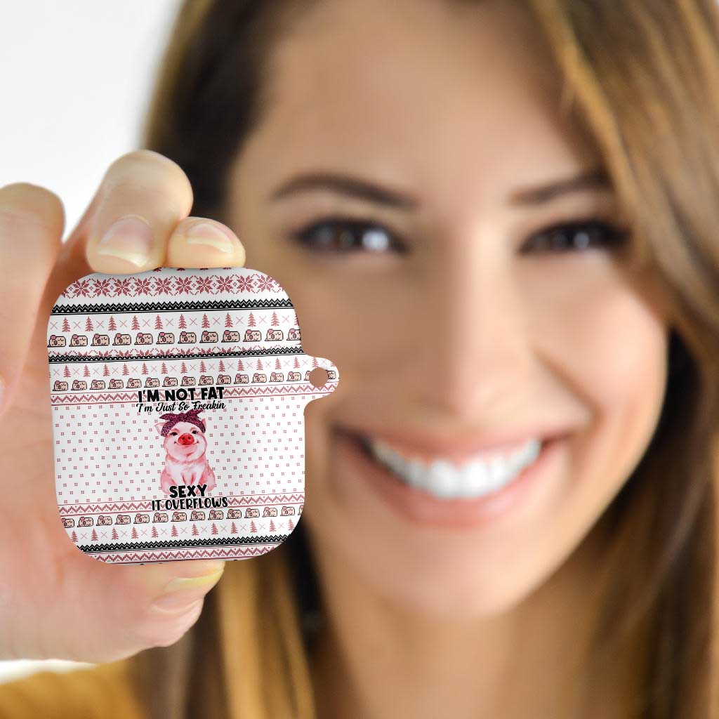 Pig Overflows Christmas AirPods Case Xmas Holiday Patterns - Wonder Print Shop