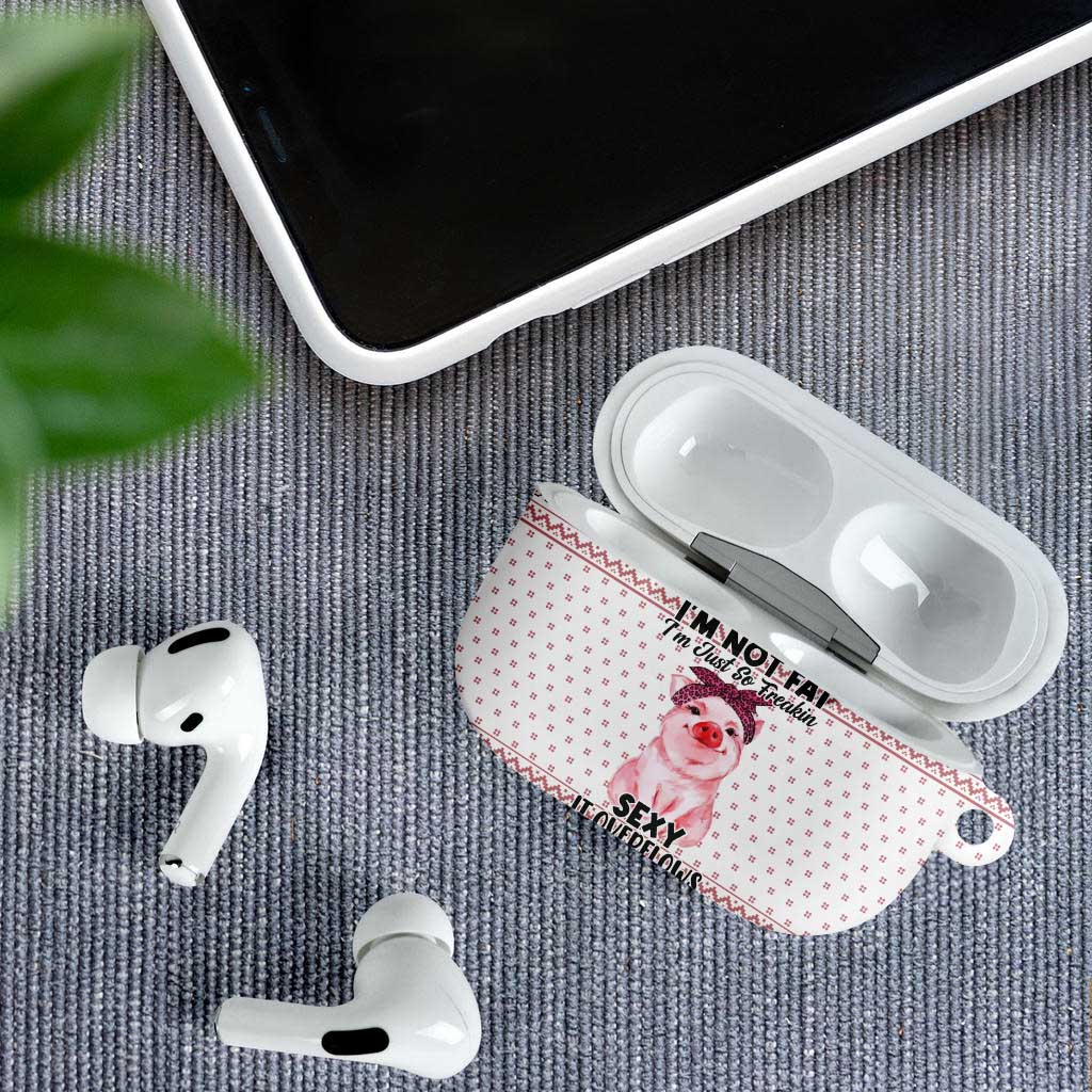 Pig Overflows Christmas AirPods Case Xmas Holiday Patterns - Wonder Print Shop