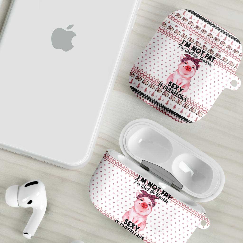 Pig Overflows Christmas AirPods Case Xmas Holiday Patterns - Wonder Print Shop