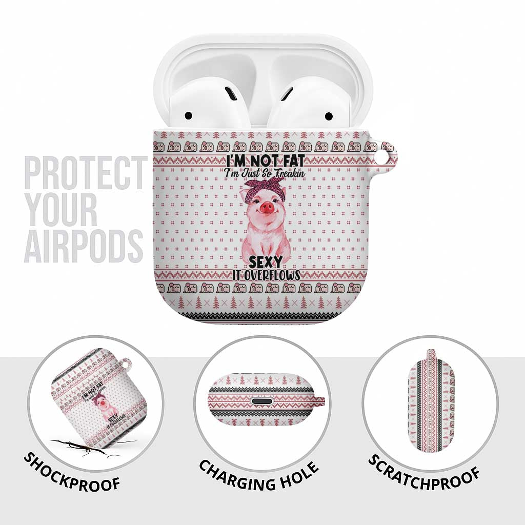 Pig Overflows Christmas AirPods Case Xmas Holiday Patterns - Wonder Print Shop