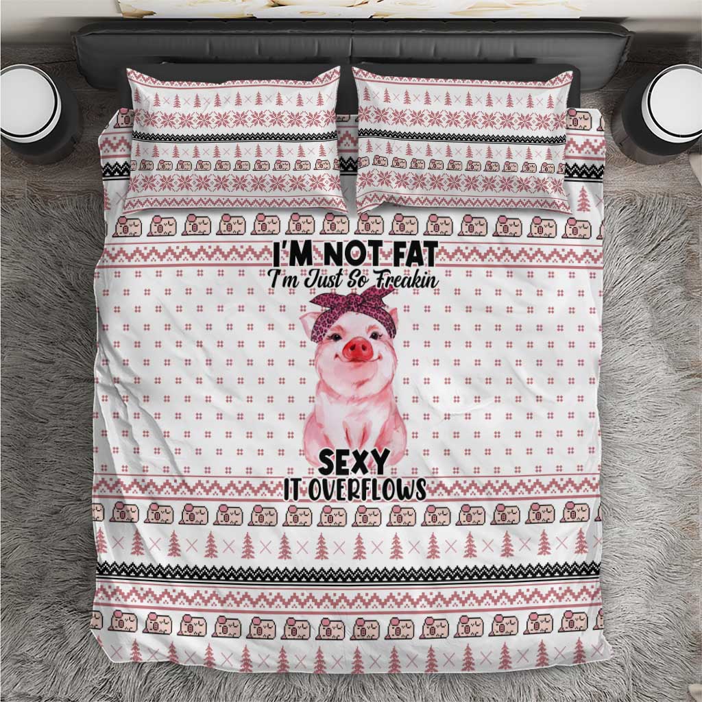 Pig Overflows Christmas Bedding Set Xmas Holiday Patterns - Wonder Print Shop
