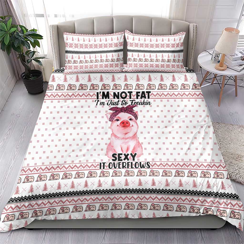 Pig Overflows Christmas Bedding Set Xmas Holiday Patterns - Wonder Print Shop