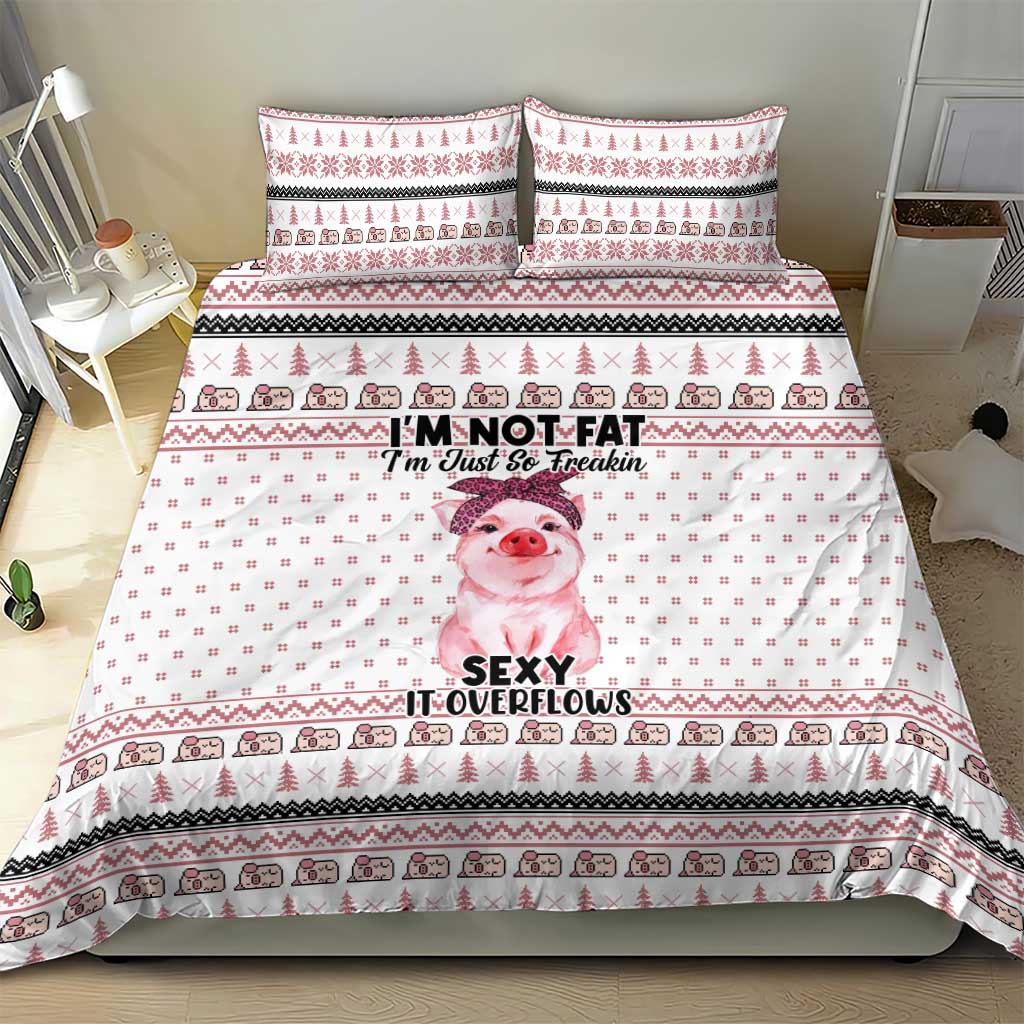Pig Overflows Christmas Bedding Set Xmas Holiday Patterns - Wonder Print Shop