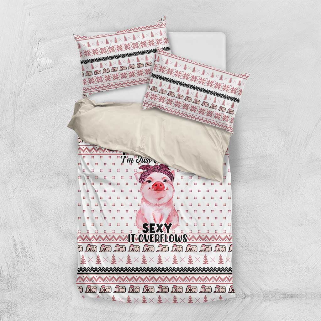 Pig Overflows Christmas Bedding Set Xmas Holiday Patterns - Wonder Print Shop