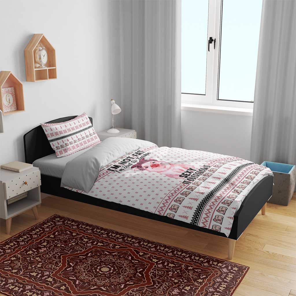 Pig Overflows Christmas Bedding Set Xmas Holiday Patterns - Wonder Print Shop