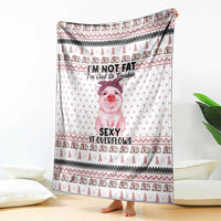 Pig Overflows Christmas Blanket Xmas Holiday Patterns - undefined