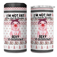 Pig Overflows Christmas 4 in 1 Can Cooler Tumbler Xmas Holiday Patterns - Wonder Print Shop