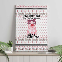 Pig Overflows Christmas Canvas Wall Art Xmas Holiday Patterns - Wonder Print Shop