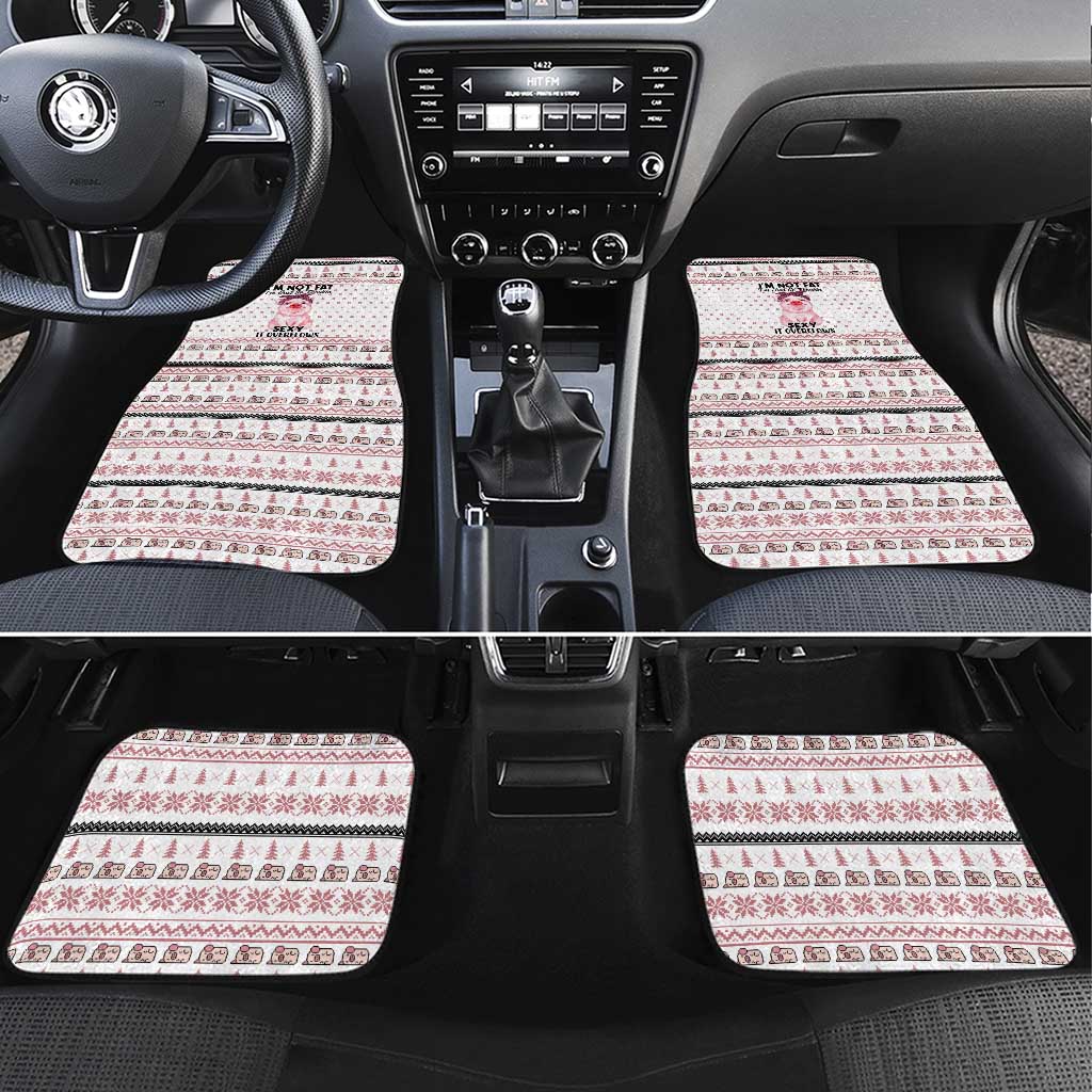 Pig Overflows Christmas Car Mats Xmas Holiday Patterns - Wonder Print Shop