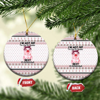Pig Overflows Christmas Ceramic Ornament Xmas Holiday Patterns - Wonder Print Shop
