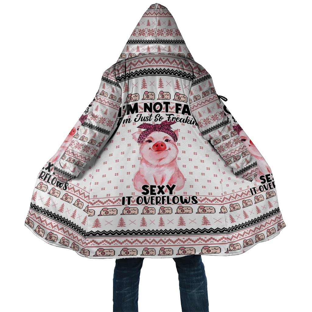 Pig Overflows Christmas Cloak Xmas Holiday Patterns - Wonder Print Shop