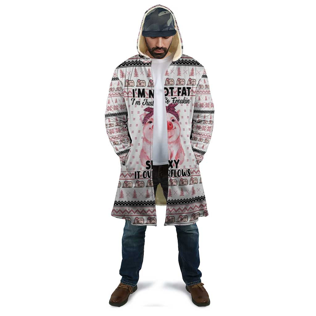 Pig Overflows Christmas Cloak Xmas Holiday Patterns - Wonder Print Shop