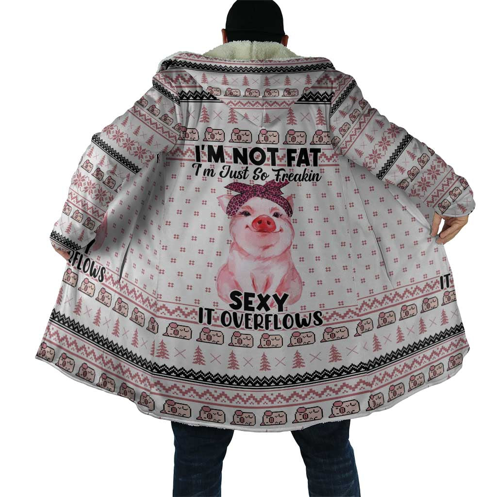 Pig Overflows Christmas Cloak Xmas Holiday Patterns - Wonder Print Shop