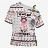 Pig Overflows Christmas Cross Shoulder Shirt Xmas Holiday Patterns - Wonder Print Shop