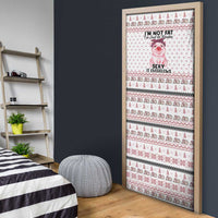 Pig Overflows Christmas Door Cover Xmas Holiday Patterns - Wonder Print Shop