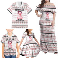 Pig Overflows Christmas Family Matching Off Shoulder Maxi Dress and Hawaiian Shirt Xmas Holiday Patterns - Wonder Print Shop